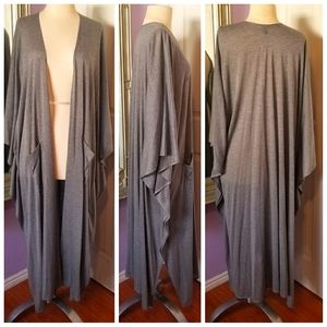 Anthropologie grey kimono duster